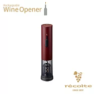 recolte日本麗克特 Wine Opener 充電式電動紅酒開瓶器 RWO-1 經典紅