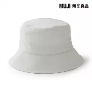 【MUJI 無印良品】透氣可捲收平頂有簷帽 米黃