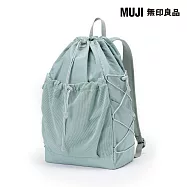 【MUJI 無印良品】撥水加工抗撕裂後背包 淺綠