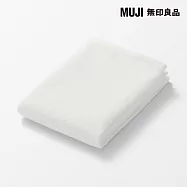 【MUJI 無印良品】柔軟薄型小浴巾 /柔白成品尺寸:W60&times;L120 cm