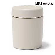 【MUJI 無印良品】方便清洗保溫保冷不鏽鋼廣口罐 /灰米/300mL1入
