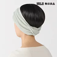 【MUJI 無印良品】伸縮頭用毛巾 /淡綠成品尺寸:W25&times;L34 cm