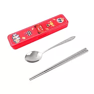 【BabyCity娃娃城】迪士尼不鏽鋼餐具外出組/ 閃電麥坤