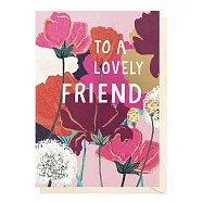 【LOUISE TILER】Lovely Friend Pink Flowers 萬用卡 #GB007