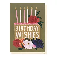 【LOUISE TILER】Birthday Wishes Golden Cake 生日卡 #GB003