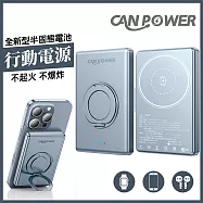 全新半固態行動電源 MagSafe磁吸無線充 5000mAh 藍色