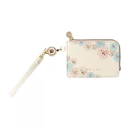 【日本Mark&rsquo;s】PAUL & JOE 質感證件夾零錢包 ‧ 白色西洋菊