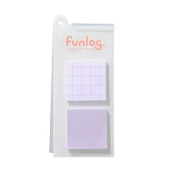 【日本Mark&rsquo;s】funlog. 書籤迷你便利貼(附補充/2種款式) ‧ 方格+空白
