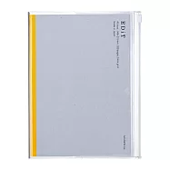 【日本Mark&rsquo;s】EDiT上質收納方眼筆記本A5 ‧ 透明