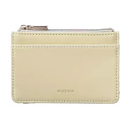 【日本Mark&rsquo;s】Velessera 質感素色卡片零錢包 ‧ 香檸黃