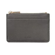 【日本Mark&rsquo;s】Velessera 質感素色卡片零錢包 ‧ 霧黑