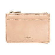 【日本Mark&rsquo;s】Velessera 質感素色卡片零錢包 ‧ 暖米