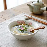 【日本野田】美濃燒|檸小花 陶瓷淺缽碗11.2cm ‧ 粉