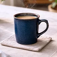 【日本野田】美濃燒|職人釉燒 陶瓷馬克杯430ml ‧ 鉗藍
