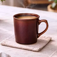【日本野田】美濃燒|職人釉燒 陶瓷馬克杯430ml ‧ 酒紅