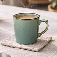 【日本野田】美濃燒|職人釉燒 陶瓷馬克杯430ml ‧ 水藍