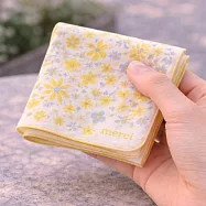 【日本現代百貨】merci 浪漫花系 純棉手帕 ‧ 含羞黃