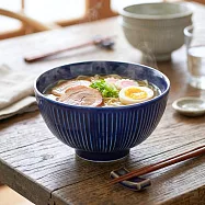 【日本Aito製作所】美濃燒|Sogi 釉燒鎬紋 陶瓷餐碗13cm ‧ 瑠璃