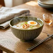 【日本Aito製作所】美濃燒|Sogi 釉燒鎬紋 陶瓷餐碗13cm ‧ 織部