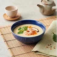 【日本Aito製作所】美濃燒|Sogi 釉燒鎬紋 陶瓷飯碗11.4cm ‧ 瑠璃