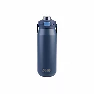 澳洲 Oasis 三層陶瓷彈蓋保溫瓶 750ml - 深霧藍