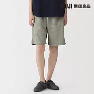 【MUJI 無印良品】男速乾鬆餅紋短褲 S 灰色