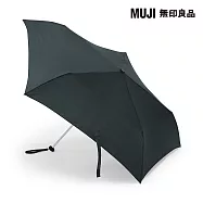 【MUJI 無印良品】晴雨兩用輕量折傘 黑色