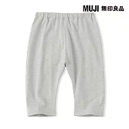 【MUJI 無印良品】幼兒高腰七分束腳長褲 80 灰色