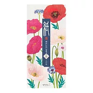 MIDORI JAPANWORKS日本名藝系列(春季) 一筆箋-罌粟花四款