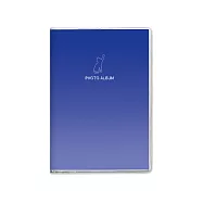 珠友 B6/32K隨身相本/相冊/相簿/明信片收納/24張黑色內頁/PVC封面/側邊置入(4x6、4.5x6)-48枚相片 02夢藍貓語