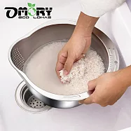 【OMORY】304不鏽鋼傾斜浸泡瀝水盆23cm