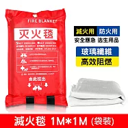 【美好家 Mehome】應急防火毯 消防滅火毯 小款/1M*1M