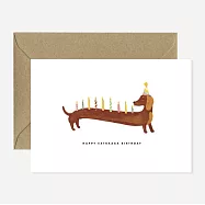 【AWS】Dachshunds Extra Birthday 生日卡 #1486