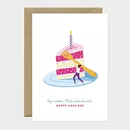 【AWS】Size matters Cake 生日卡 #1519