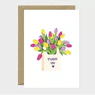 【AWS】Thank you tulip bag 感謝卡 #1518