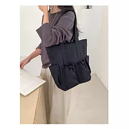 O-ni O-ni全新品精選優質防水牛津布大容量多功能休閒日式簡約實用輕量級水桶包(品質保證)(bag-6179) 黑色