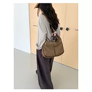 O-ni O-ni全新品精選優質防水牛津布大容量多功能輕薄款休閒時尚托特包(品質保證)(bag-6181) 咖啡色