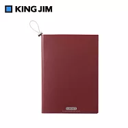 【KING JIM】 文件收納筆記本 A5 / 栗紅色