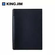 【KING JIM】 TEFRENU 日常革活頁線圈筆記本 B5 / 黑色