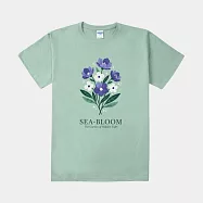 【MsMore】 《自訂款》潮汐美學紫色花語圓領T恤# 127142 S 綠色