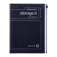 【日本Mark&rsquo;s】storage. it 收納筆記本A5 ‧ 黑色