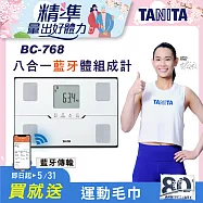 【TANITA】八合一藍牙體組成計BC-768 白色