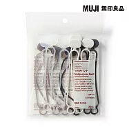 【MUJI 無印良品】矽膠多用途綁帶約1.8x10.8x3.5cm/4色共12入
