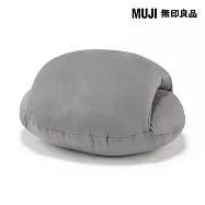 【MUJI 無印良品】午睡用柔軟多用途靠枕/墨灰成品尺寸:W35&times;L44&times;D22 cm