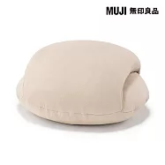 【MUJI 無印良品】午睡用柔軟多用途靠枕/淺米成品尺寸:W35&times;L44&times;D22 cm