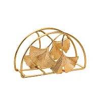 【上手家居】金屬紙巾架(衛生紙架/餐巾紙架/名片架) 銀杏葉