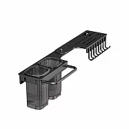 【上手家居】轉角刀架50cm(刀具架/菜刀架/廚房刀架/刀具收納架) 黑色