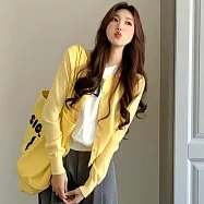 【AMIEE】韓系簡約設計感假兩件針織上衣(KDTY-6911) FREE 黃色