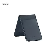 Moshi Magnetic Mirror Wallet Stand 磁吸鏡面卡套支架 午夜藍