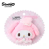 【日本正版授權】美樂蒂 絨毛造型髮夾 髮夾/瀏海髮夾 My Melody